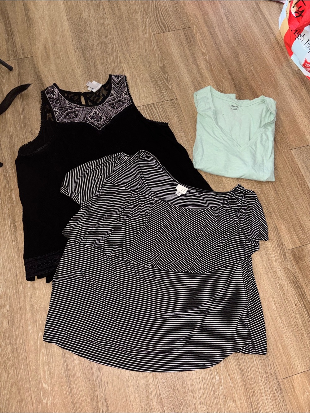 Women’s Plus Size XXL Tops Bundle Madewell Knox Rose Striped Boho Casual Lot B13